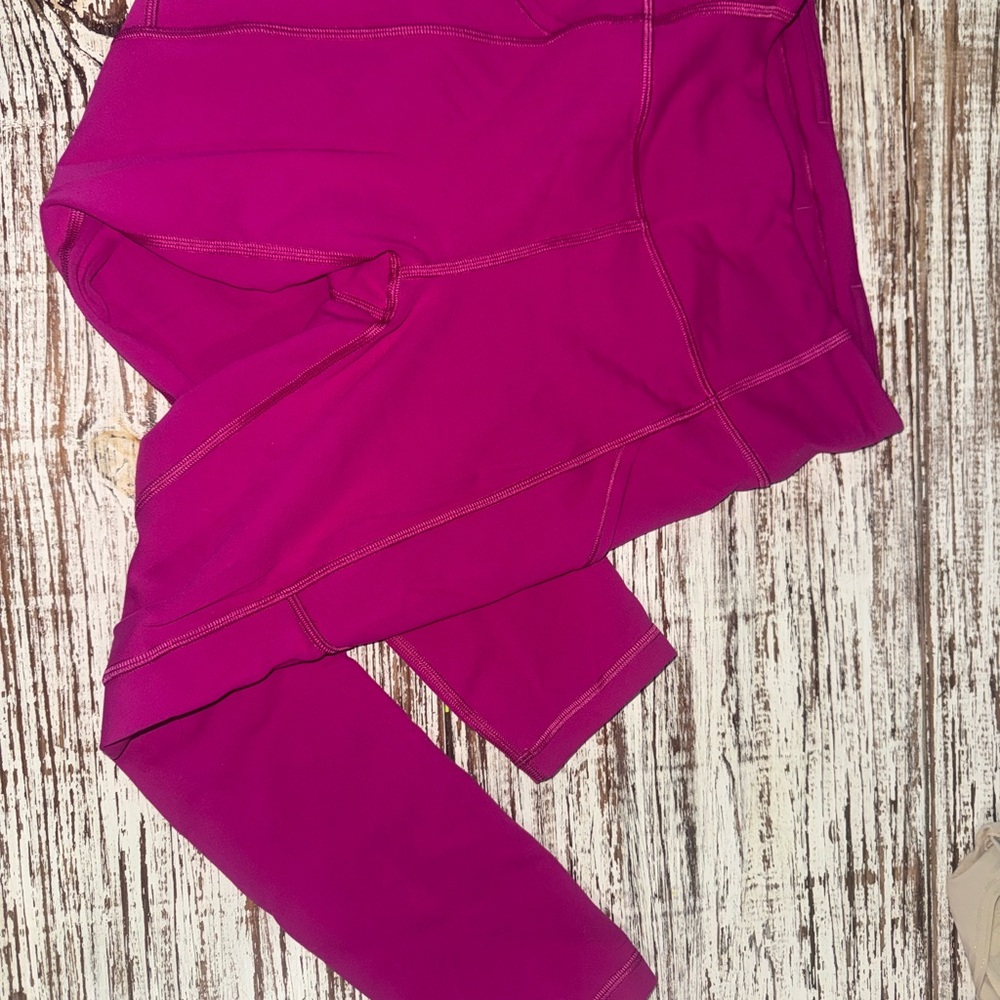 Pink Lululemon invigorate Leggings sz 4